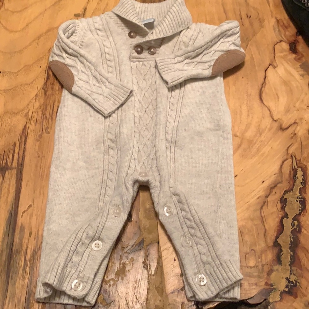 Newborn sweater onesie